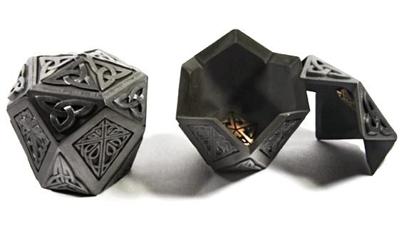 Small Pentagon Celtic Treasure box handmade in Scotland